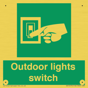 Outdoor lights switch